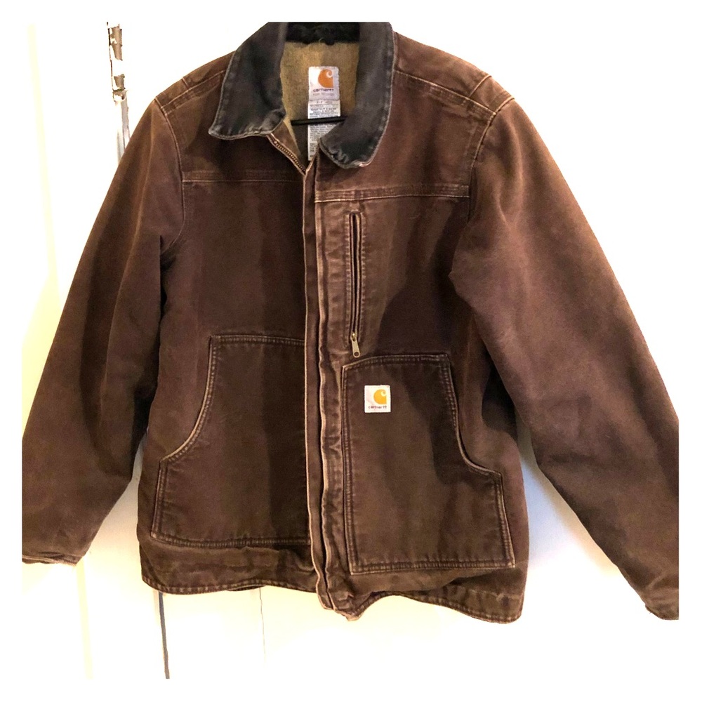 Women’s medium heavy chocolate carhartt jacket